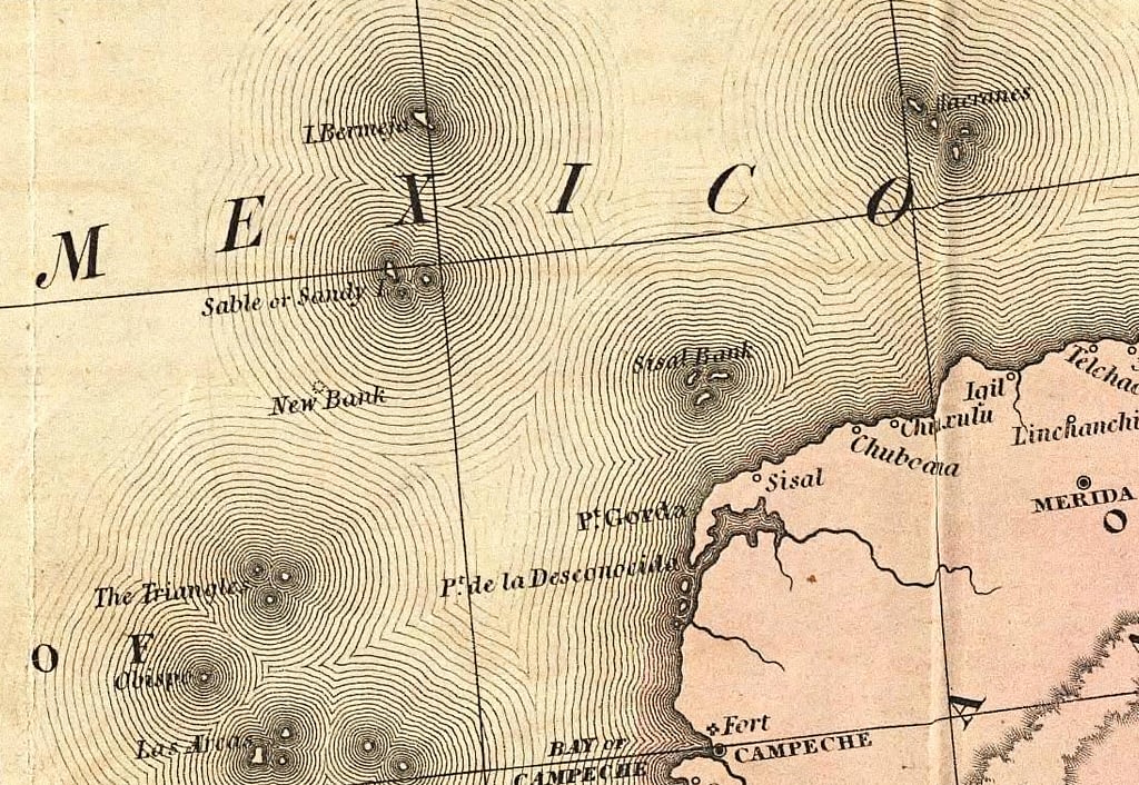 A Spanish map of Bermeja, a fictional island